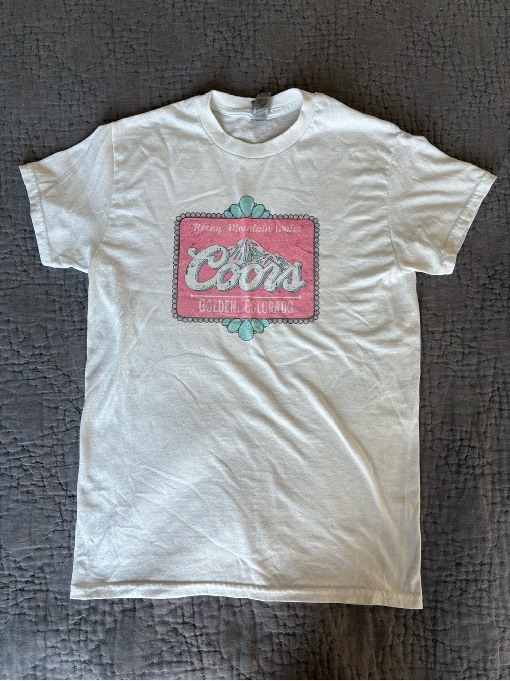White Western Coors Graphic Tee